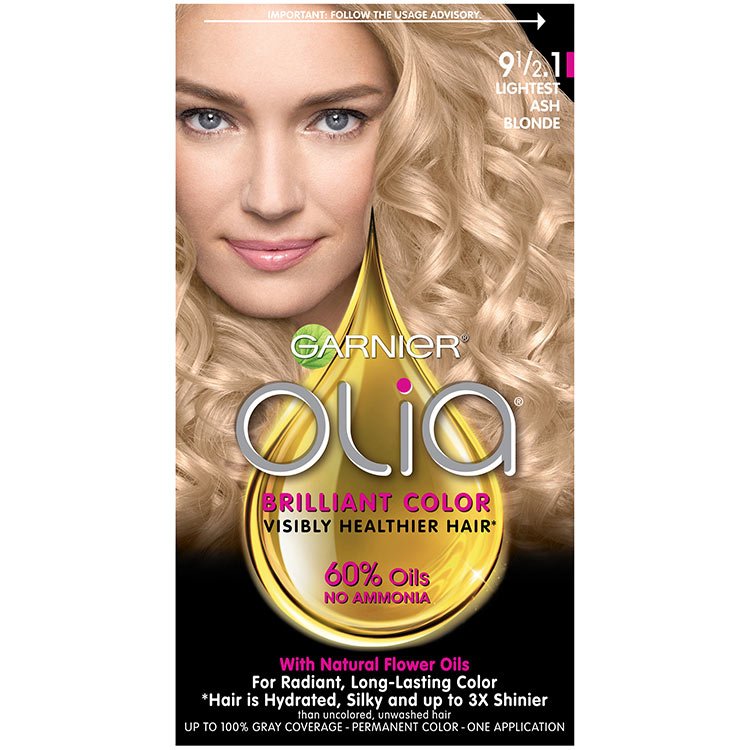 Olia Brilliant Color Hair Color 9.1/2.1 Lightest Ash Blonde